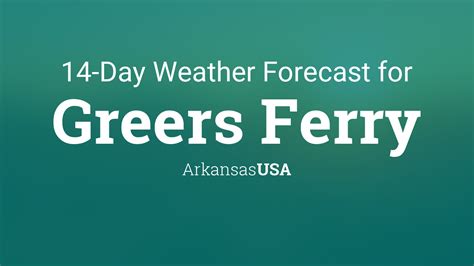com and The <b>Weather</b> Channel. . Greers ferry arkansas weather radar